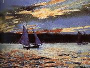 Winslow Homer Gera sunset scene Sweden oil painting artist